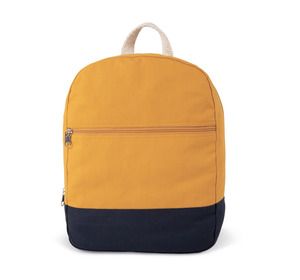 Kimood KI0185 - Mochila básica de algodón Cumin Yellow / Navy