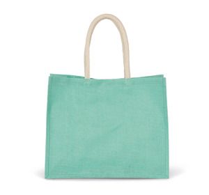 Kimood KI0219 - BOLSA DE PLAYA EN YUTE Ice Mint