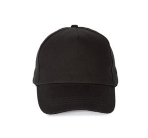 K-up KP162 - Gorra algodón grueso - 5 paneles Black