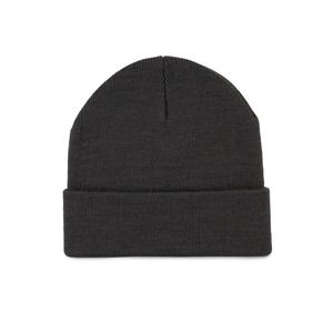 K-up KP892 - GORRO PUNTO RECICLADO CON SOLAPA Gris oscuro