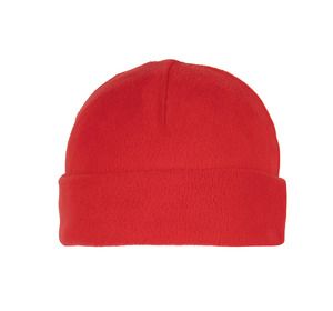 K-up KP884 - GORRO MICROPOLAR RECICLADO CON SOLAPA Red