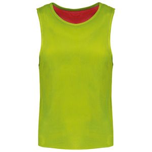 PROACT PA048 - Peto reversible multi-deportes para nińos Sporty Red / Fluorescent Green