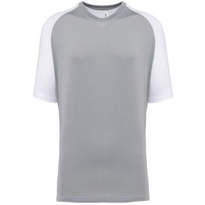 PROACT PA4030 - Camiseta pádel bicolor mangas raglán hombre White / Fine Grey