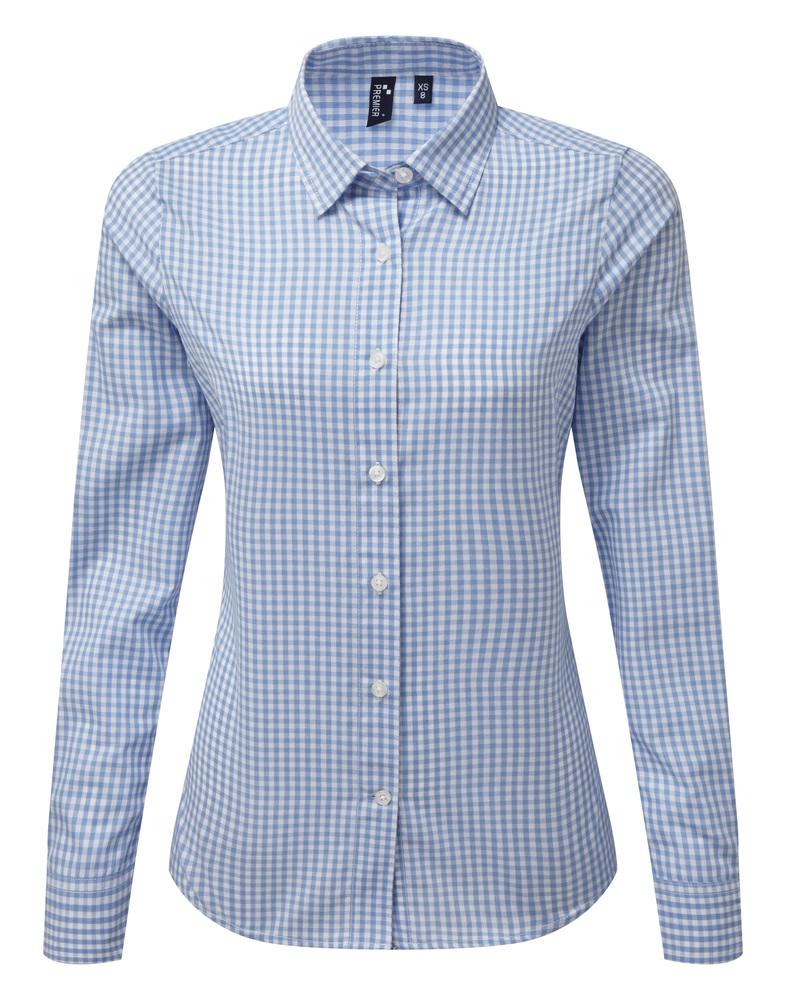 Premier PR352 - Camisa Vichy con cuadros grandes