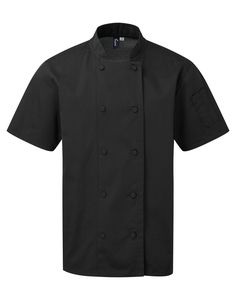 Premier PR902 - CHAQUETA DE CHEF COOLCHECKER® MANGA CORTA