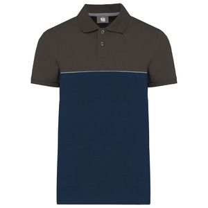 WK. Designed To Work WK210 - Polo bicolor ecorresponsable manga corta - Unisex Navy / Dark Grey