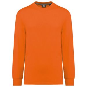 WK. Designed To Work WK303 - Camiseta ecorresponsable manga larga - Unisex Fluorescent Orange