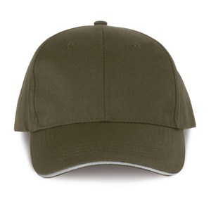 WK. Designed To Work WKP145 - Gorra sandwich contrastado 6 paneles - Certificado Oeko-Tex