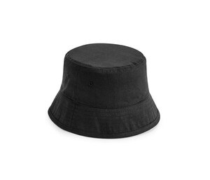 Beechfield BF090N - Sombrero de cubo de algodón orgánico Black