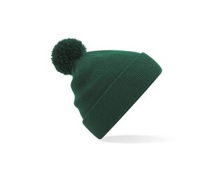 BEECHFIELD BF426B - JUNIOR ORIGINAL POM POM BEANIE Verde botella