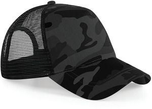 Beechfield B694 - Gorra Snapback Trucker Camo Midnight Camo