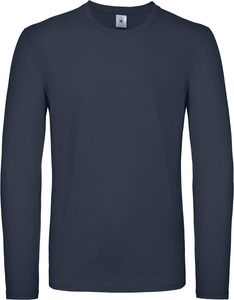 B&C CGTU05T - Camiseta #E150 manga larga hombre Azul marino