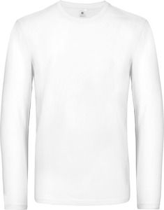 B&C CGTU07T - Camiseta #E190 manga larga hombre White