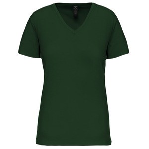 Kariban K3029IC - Camiseta BIO150IC cuello de pico mujer Verde bosque