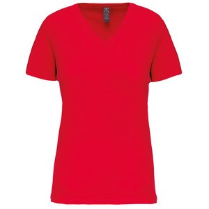 Kariban K3029IC - Camiseta BIO150IC cuello de pico mujer Red