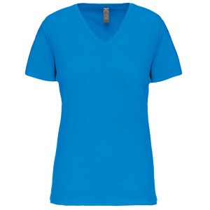 Kariban K3029IC - Camiseta BIO150IC cuello de pico mujer Tropical Blue