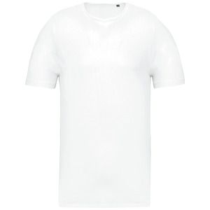 Kariban K398 - Camiseta orgánica con cuello sin costuras y manga corta hombre White