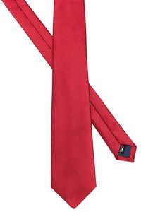 Kariban Premium PK860 - Corbata sarga de seda hombre Hibiscus Red