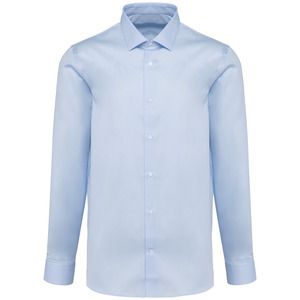 Kariban Premium PK500 - Camisa popelina manga larga hombre Essential Sky Blue