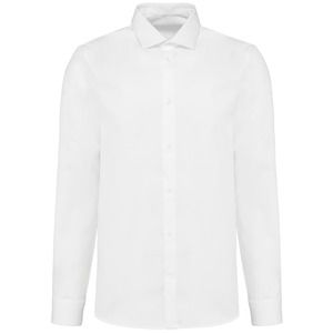 Kariban Premium PK502 - Camisa Oxford Pinpoint manga larga hombre White