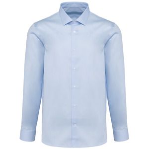 Kariban Premium PK506 - Camisa sarga manga larga hombre Essential Light Blue