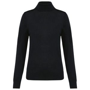 Kariban Premium PK913 - Jersey lana merina cuello vuelto mujer Black
