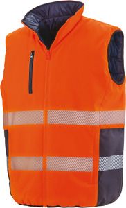 Result R332X - Chaleco de Seguridad reversible Fluorescent Orange/Navy