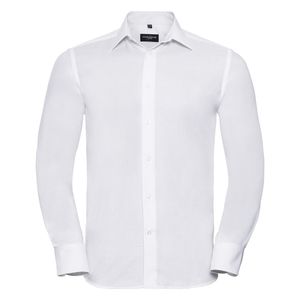 Russell RU922M - CAMISA OXFORD ENTALLADA MANGA LARGA White