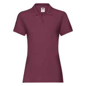 Fruit of the Loom SC63030 - POLO PREMIUM MUJER Burgundy