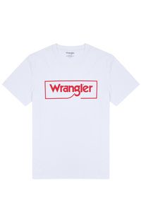 WRANGLER W7H - Camiseta logo White
