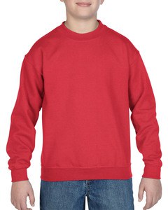 Gildan GIL18000B - Sweater Crewneck pesado para niños Rojo