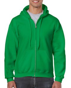 Gildan GIL18600 - Suéter encapuchado con cremallera pesada para él Irlanda Verde