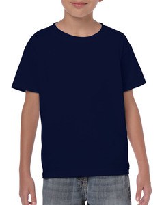 Gildan GIL5000B - Camiseta Ss de algodón pesado para niños Marina