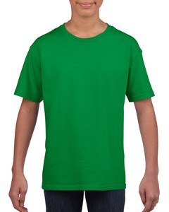 Gildan GIL64000B - Camiseta SoftStyle SS para niños Irlanda Verde