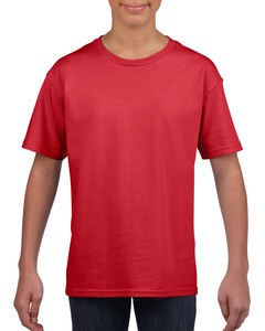 Gildan GIL64000B - Camiseta SoftStyle SS para niños Rojo
