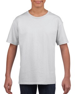 Gildan GIL64000B - Camiseta SoftStyle SS para niños Blanco