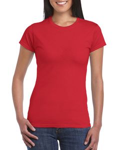 Gildan GIL64000L - Camiseta softStyle ss para ella Rojo
