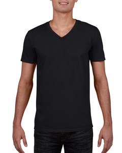 Gildan GIL64V00 - Camiseta con cuello en V ss ss para él Negro