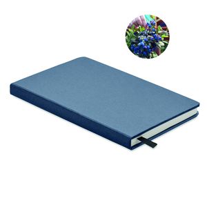 GiftRetail MO6689 - GROW Libreta A5 hojas papel recicl. Azul