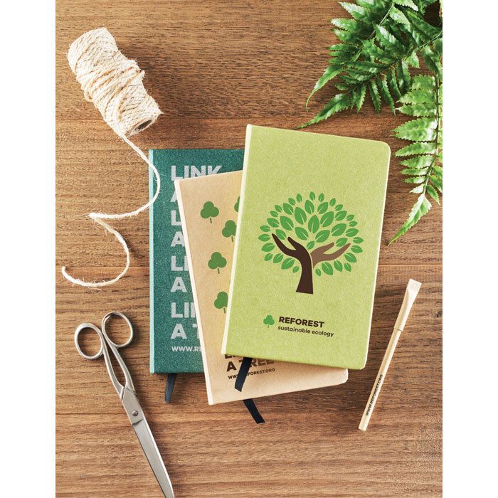 GiftRetail MO6689 - GROW Libreta A5 hojas papel recicl.