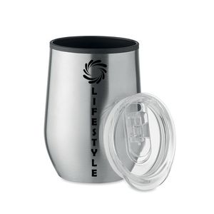 GiftRetail MO6700 - CHIN CHAN Vaso de doble pared 350 ml matt silver