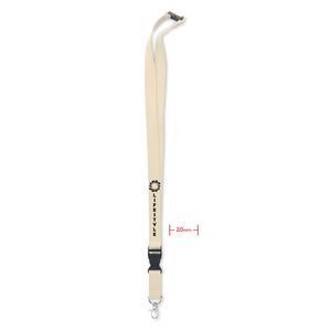 GiftRetail MO6708 - LANNYCOT Lanyard cotón 20mm Beige