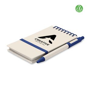 GiftRetail MO6837 - MITO SET Libreta de cartón reciclado A6 Azul