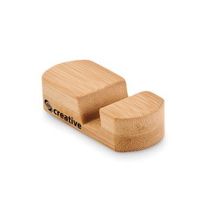 GiftRetail MO6888 - POY Mini soporte teléfono de bambú Wood