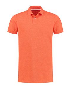 LEMON & SODA LEM3552 - Polo Heather Mix SS Unisex Heather Orange