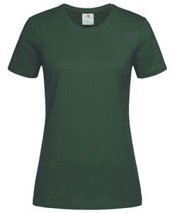 Stedman STE2600 - Camiseta clásica mujer cuello redondo Verde botella