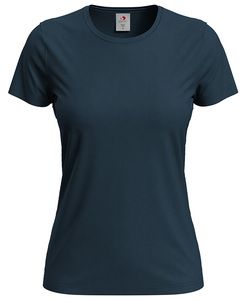 Stedman STE2600 - Camiseta clásica mujer cuello redondo Marina Blue