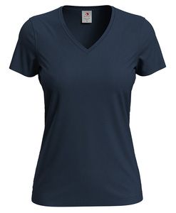 Stedman STE2700 - Camiseta clásica mujer cuello pico Blue Midnight