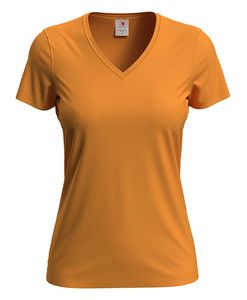 Stedman STE2700 - Camiseta clásica mujer cuello pico Naranja