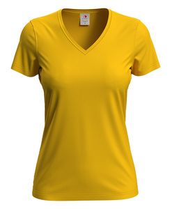 Stedman STE2700 - Camiseta clásica mujer cuello pico Sunflower Yellow
